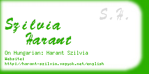 szilvia harant business card
